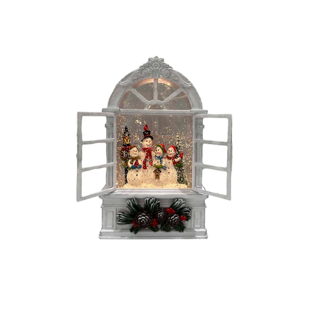 LED-Christmas-Snowman-Window-Glitter-Lantern LED Christmas Snowman Window Glitter Lantern