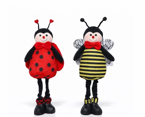 Ladybug & Bee Plush Doll Set