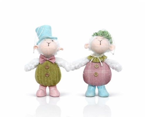 Pastel Easter Bunny Couple