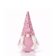 Pink Glitter Braided Valentine Plush Gnome