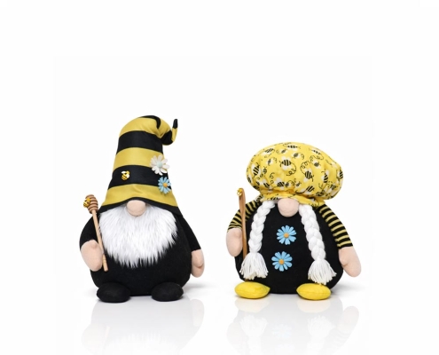 Spring Honey Bee Gnome Set