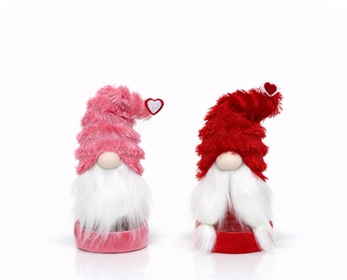 Valentine Gnome Jar Cover Set