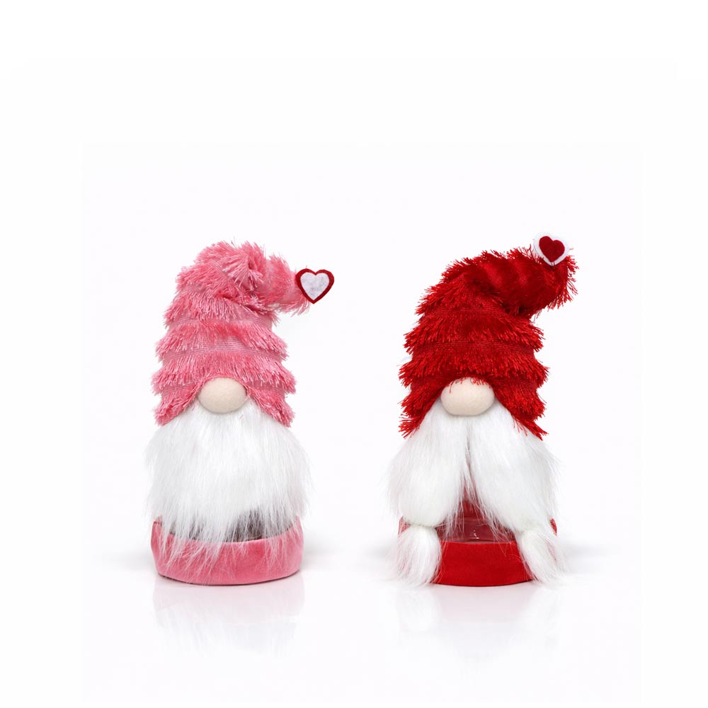 Valentine Gnome Jar Cover Set