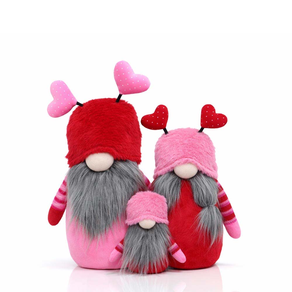 Valentine-Heart-Gnome-Family-Set-Plush Valentine Heart Gnome Family Set Plush