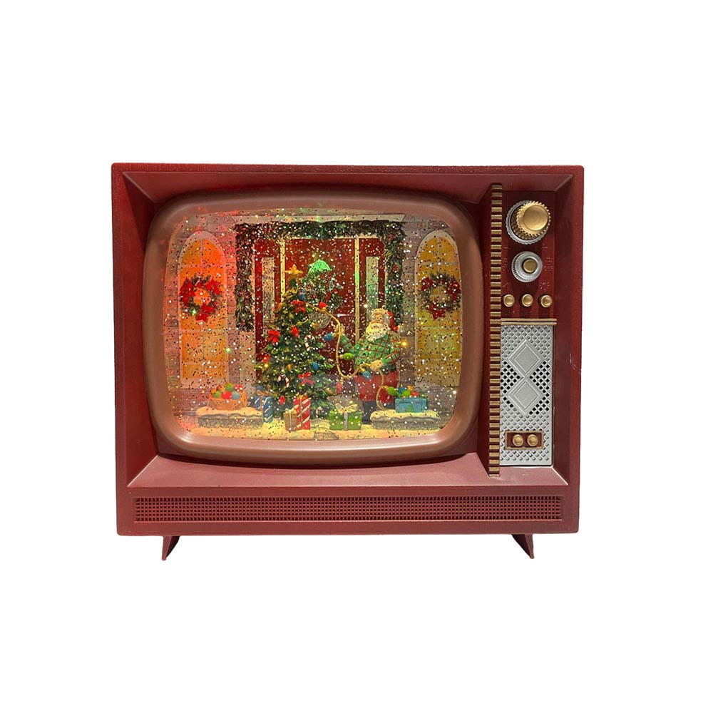 Vintage-TV-Christmas-Snow-Globe Vintage TV Christmas Snow Globe