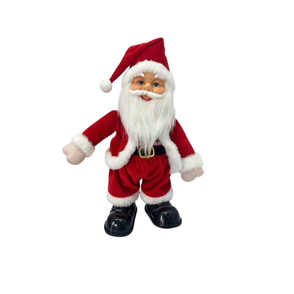 Christmas Animated Standing Santa Claus Figurine