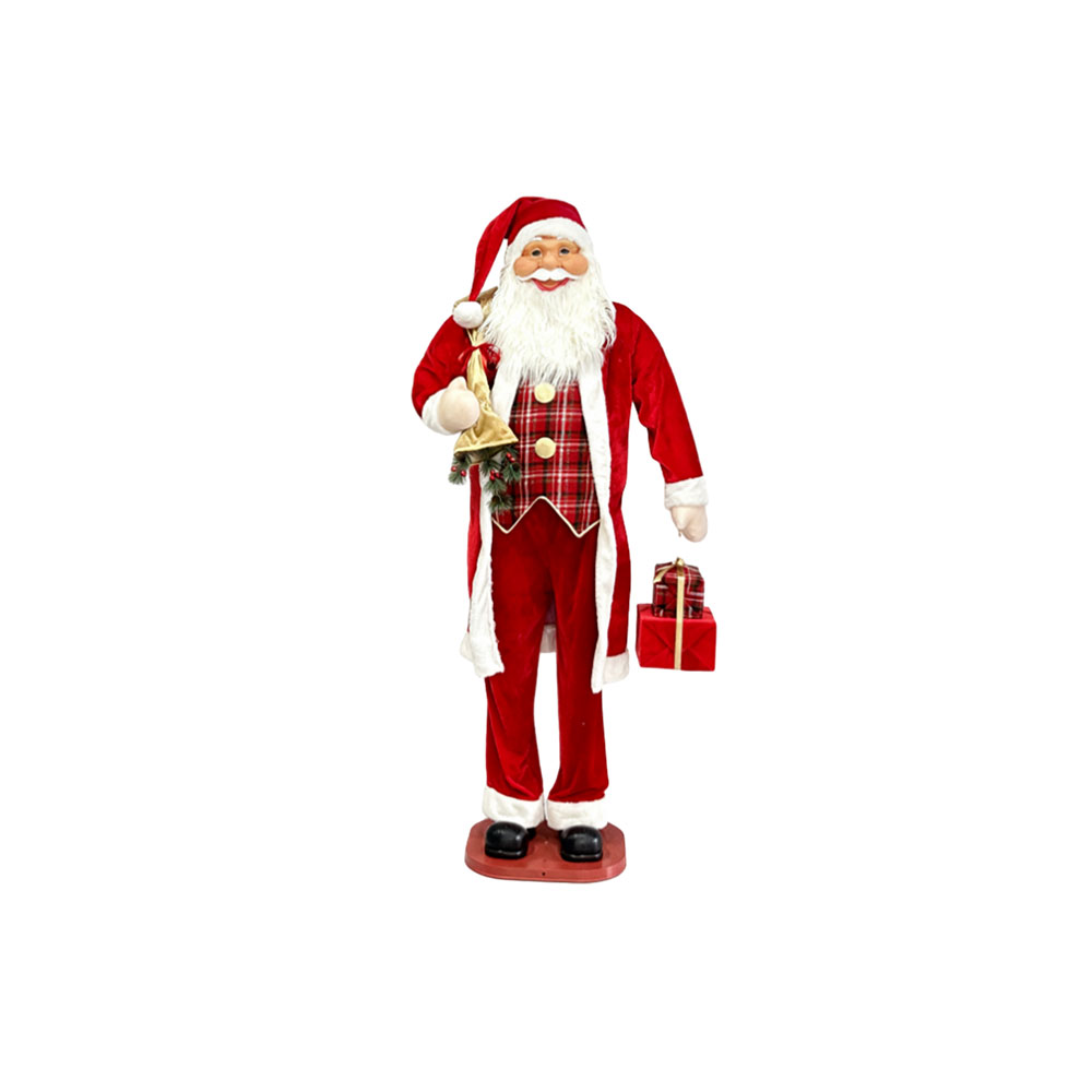 Christmas Animated Standing Santa Claus Figurine