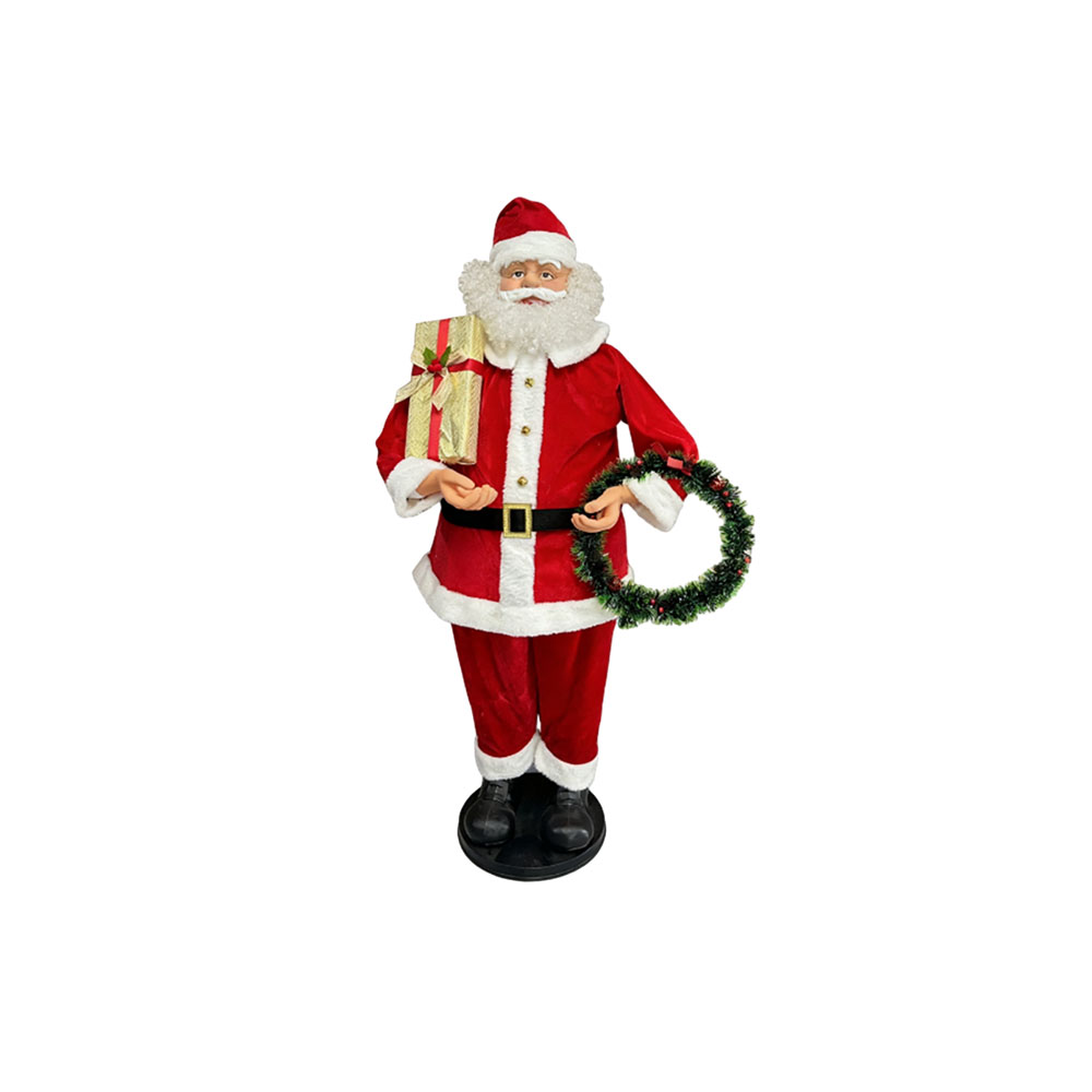 Christmas Animated Standing Santa Claus Figurine