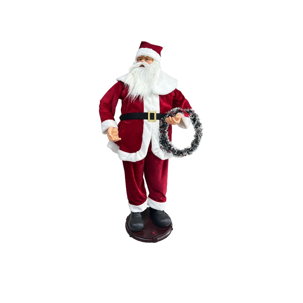 Christmas Animated Standing Santa Claus Figurine