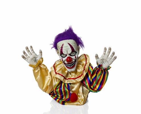 Animated Evil Clown Decoration