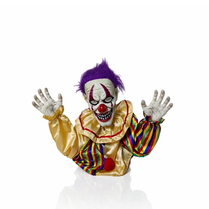 Animated Evil Clown Decoration