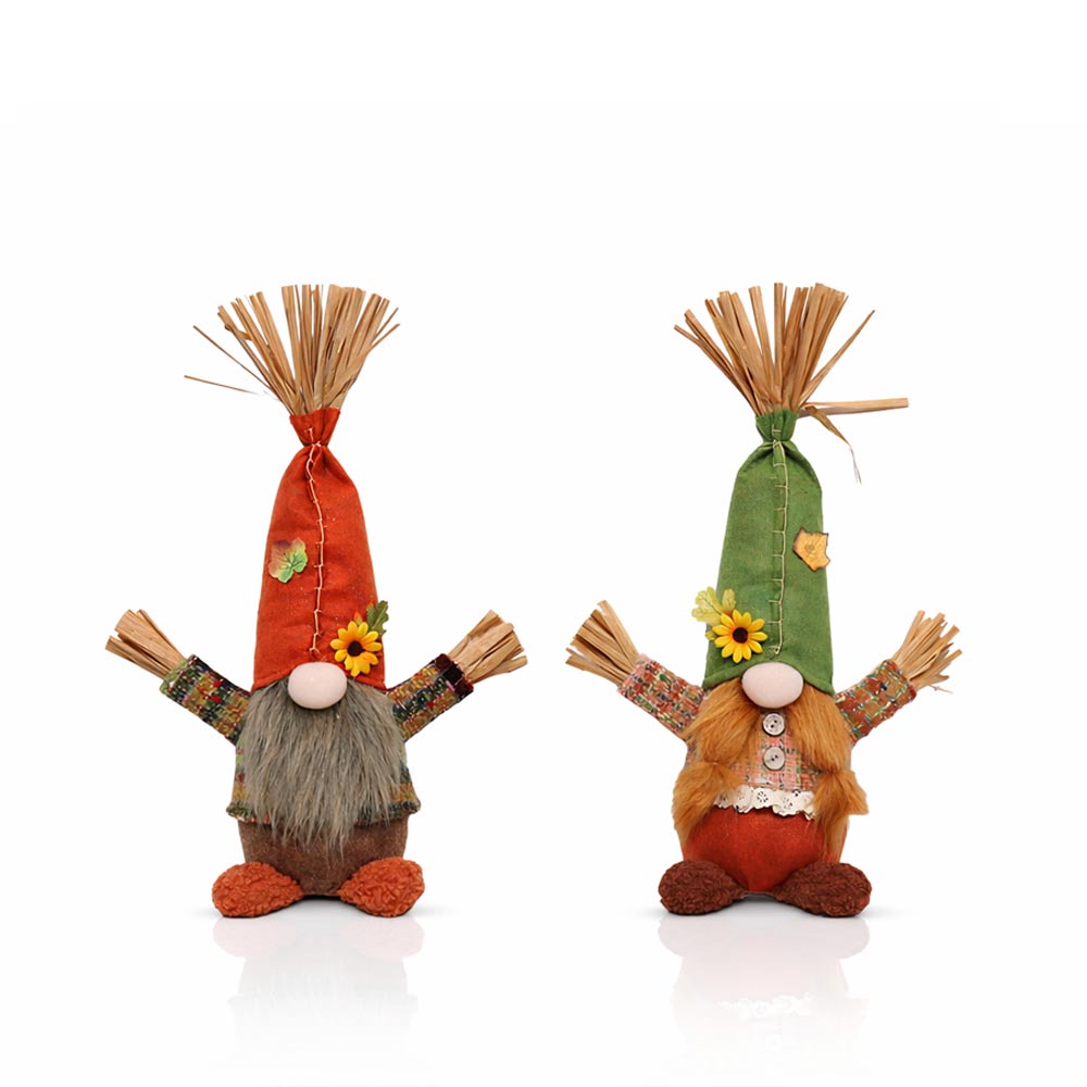 Autumn Sunflower Gnome Couple