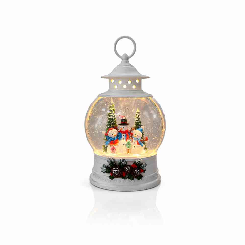 Christmas Snowman Globe Lantern