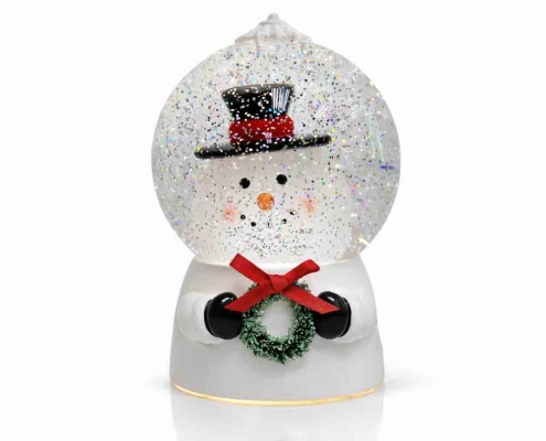 Cute Snowman LED Glitter Snow Globe