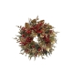 Gold Leaf and Red Berry Christmas Wreath