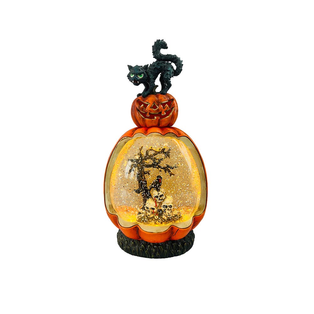 Halloween-Pumkin&Cat-Glitter-Globe Halloween Pumkin&Cat Glitter Globe
