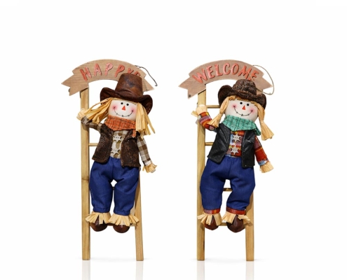 Harvest Scarecrow Ladder Décor
