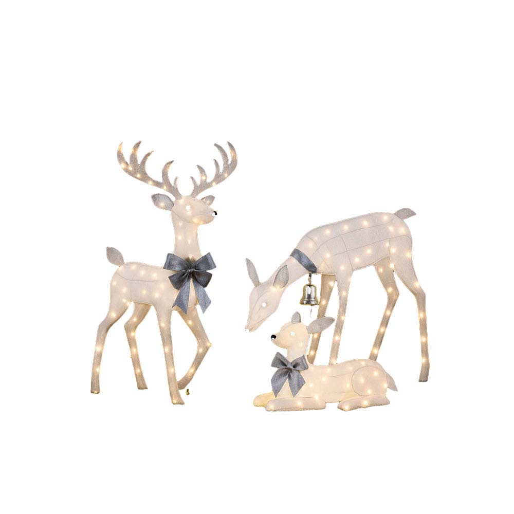 LED-Lighted-Reindeer-Family-Set LED Lighted Reindeer Family Set