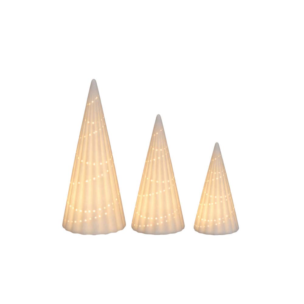Set-of-3-Christmas-Glass-Trees Set of 3 Christmas Glass Trees