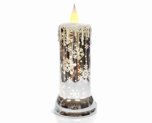 Snowflake Glitter LED Candle Water Lantern