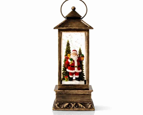 Vintage Bronze LED Musical Christmas Lantern