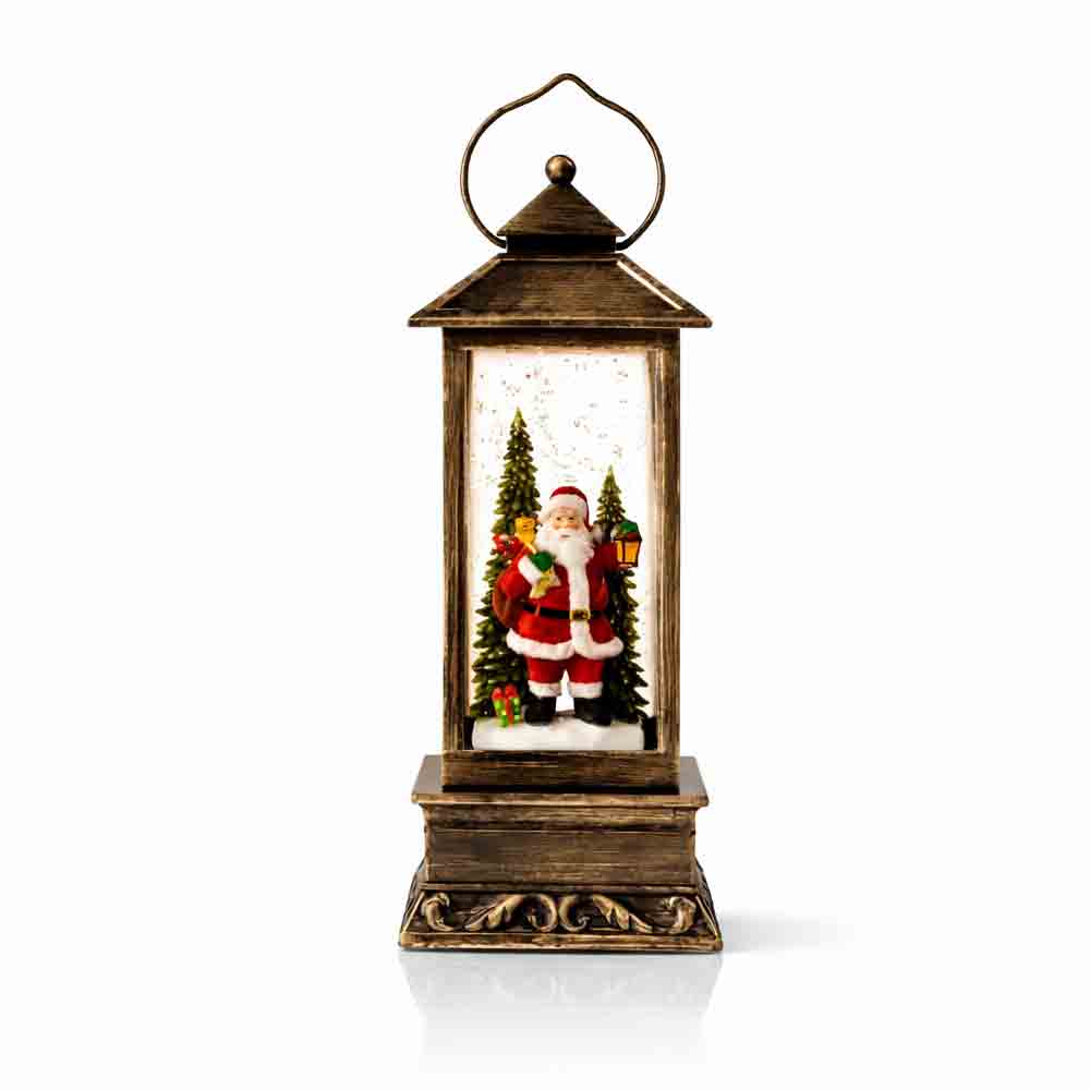 Vintage Bronze LED Musical Christmas Lantern