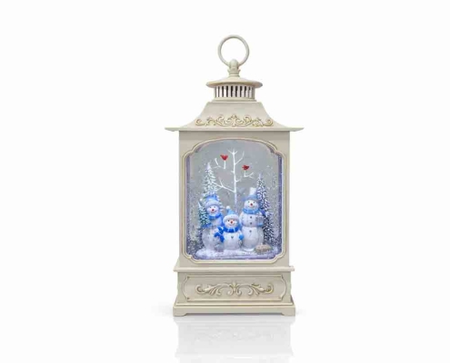 Vintage Style Snowman Christmas Lantern