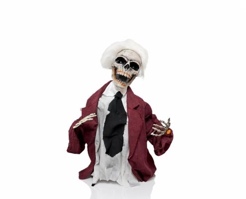 Animated Skeleton Butler Decoration