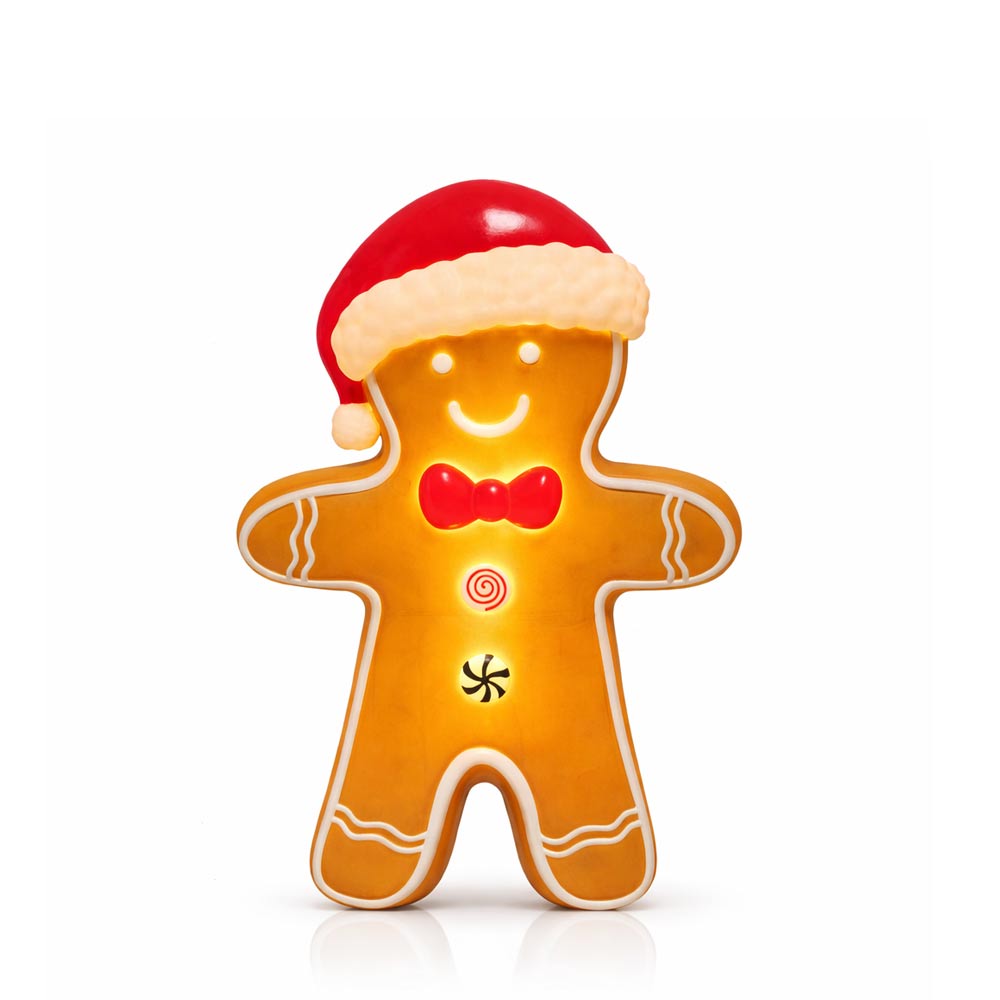 Blow Molded LED Gingerbread Man Decoration