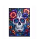 Colorful Floral Sugar Skull Wall Art