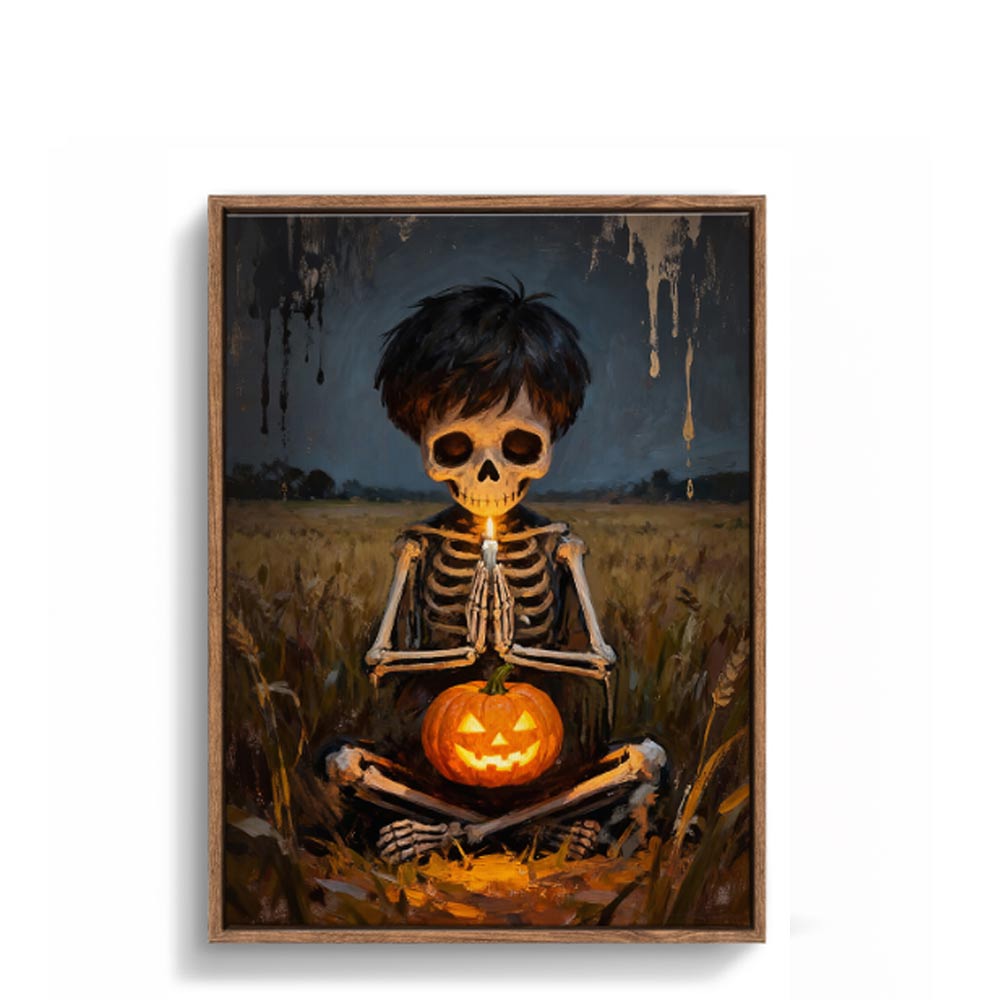 Dark Gothic Skeleton Wall Art
