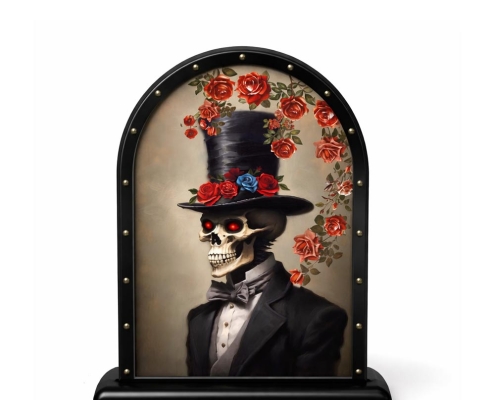 Gothic Skull Portrait Decorative Plaque