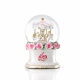 Resin Rose Carousel Musical Snow Globe