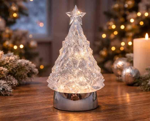 SYL Christmas Glitter Lantern with Led
