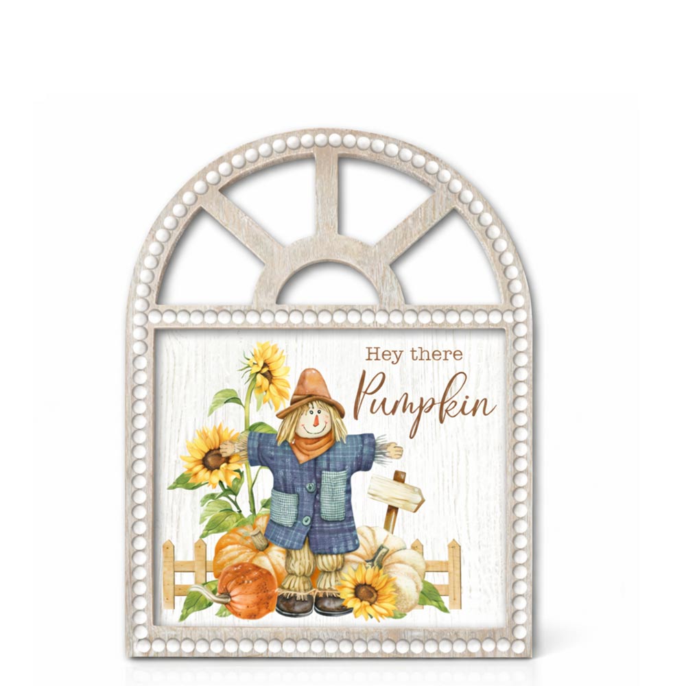 Scarecrow Pumpkin Decorative Wall Sign
