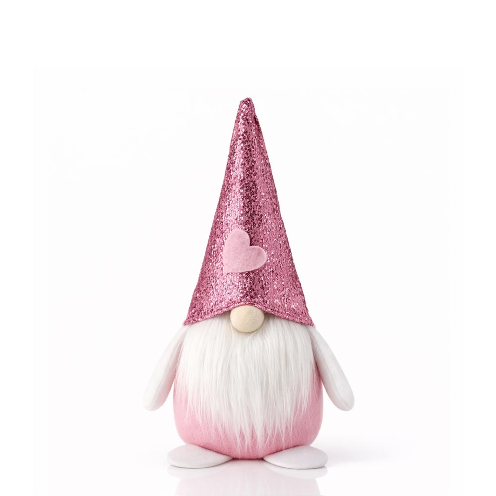 Soft-Pink-Glitter-Heart-Plush-Gnome
