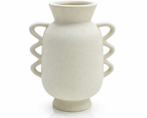 Carved Curved Art Vase