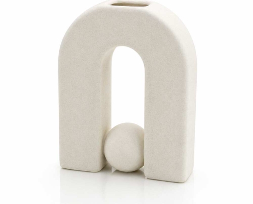 Curved Sculptural Art Vase