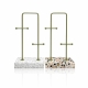 Minimalist Arch Jewelry Display Stand with Terrazzo Base