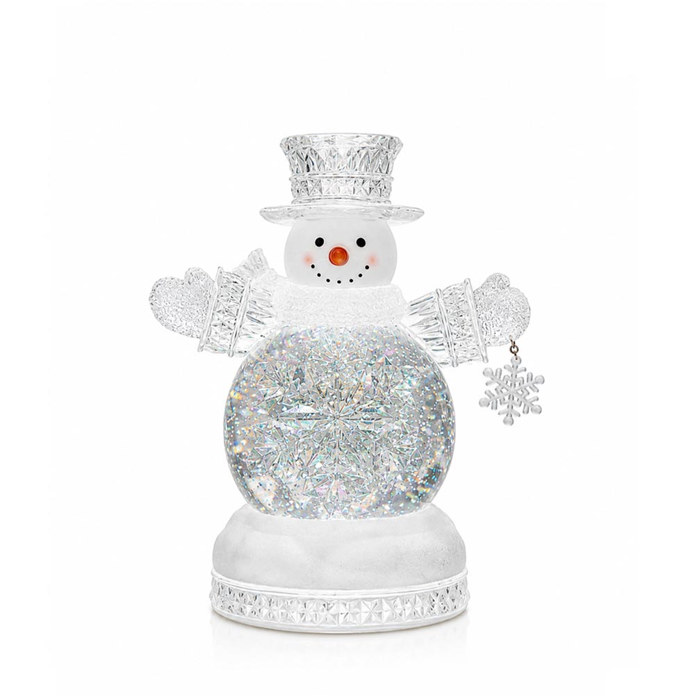 Christmas Rotating Snowman Snow Globe