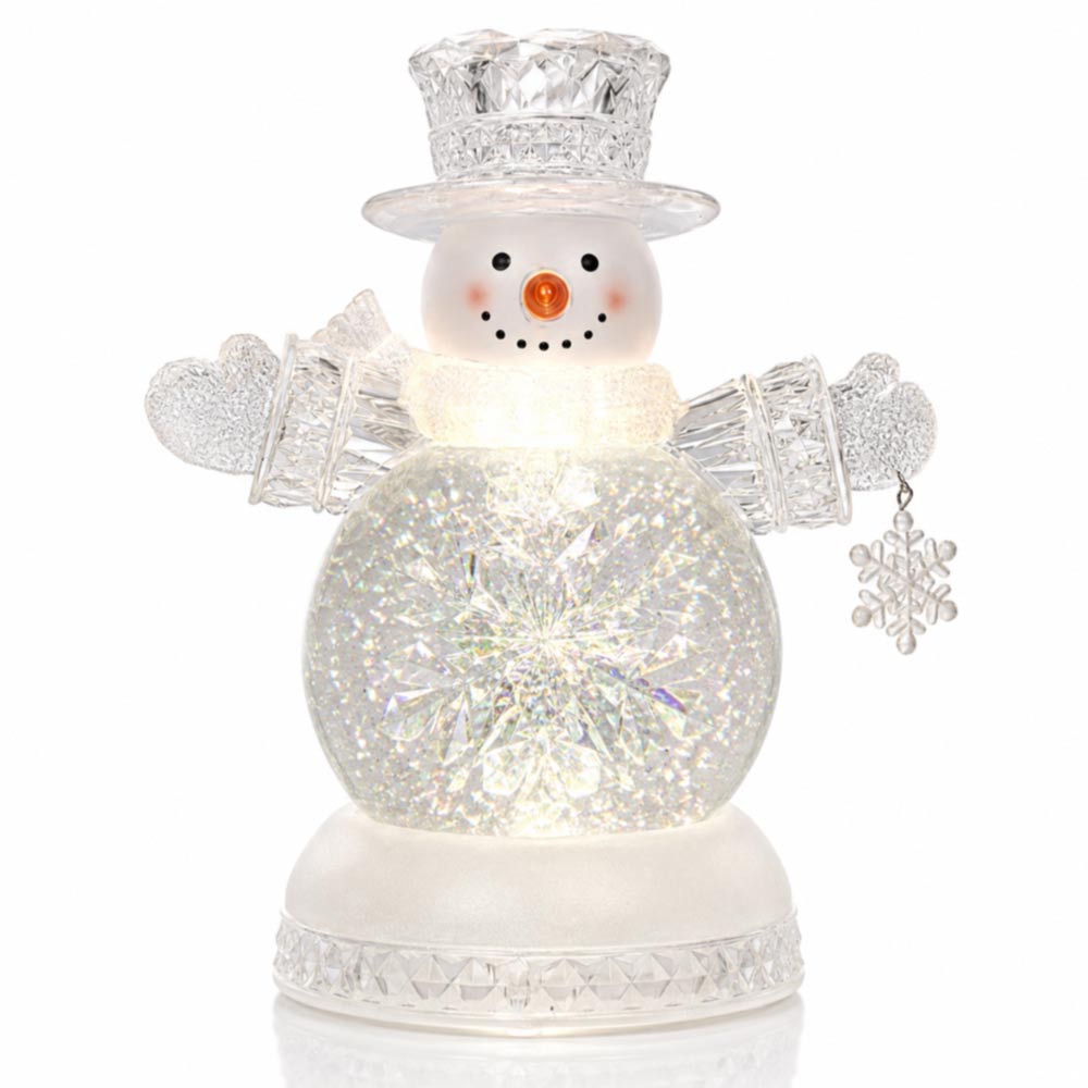 Christmas-Rotating-Snowman-Snow-Globe-Light Christmas Rotating Snowman Snow Globe Light