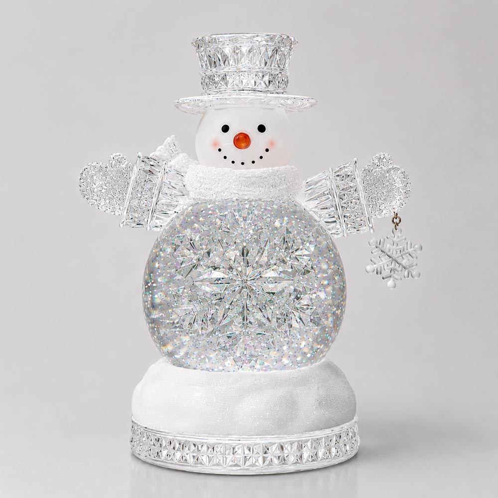 Christmas-Rotating-Snowman-Snow-Globe Christmas Rotating Snowman Snow Globe