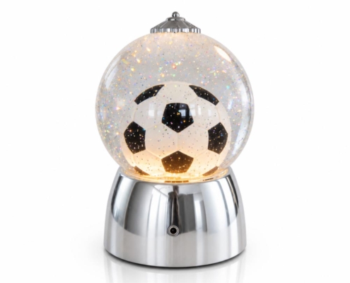 Glow Football Snow Globe