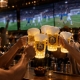 LED GLITTER BEER MUG
