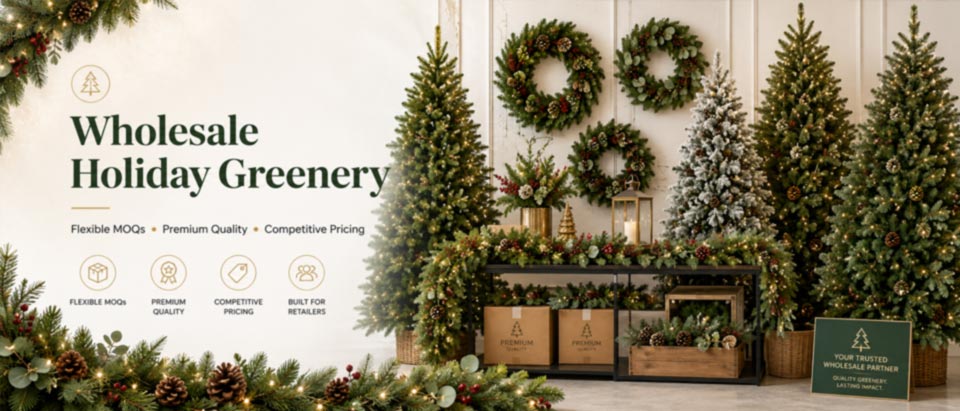 Wholesale holiday greenery