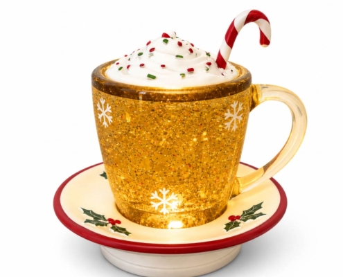 Christmas Glitter Mug LED Light Decoration