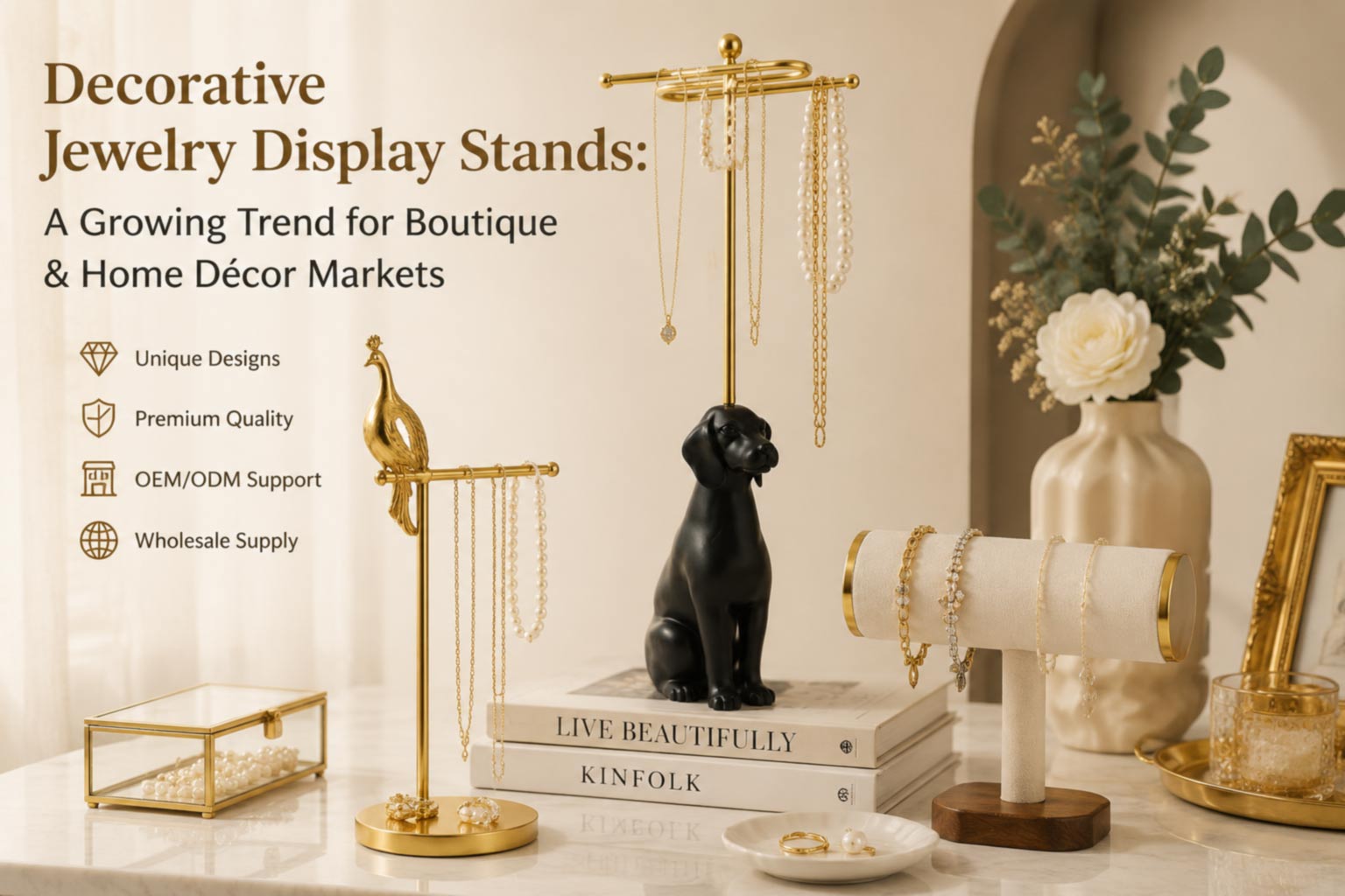 Decorative Jewelry Display Stands Wholesale | OEM Supplier