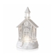 Glowing Winter Church Snow Scene Ornament