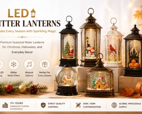 LED Glitter Lanterns Wholesale