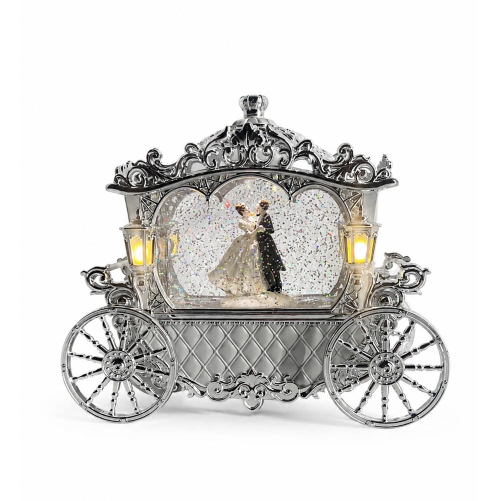 LED Wedding Couple Carriage Glitter Water Lantern